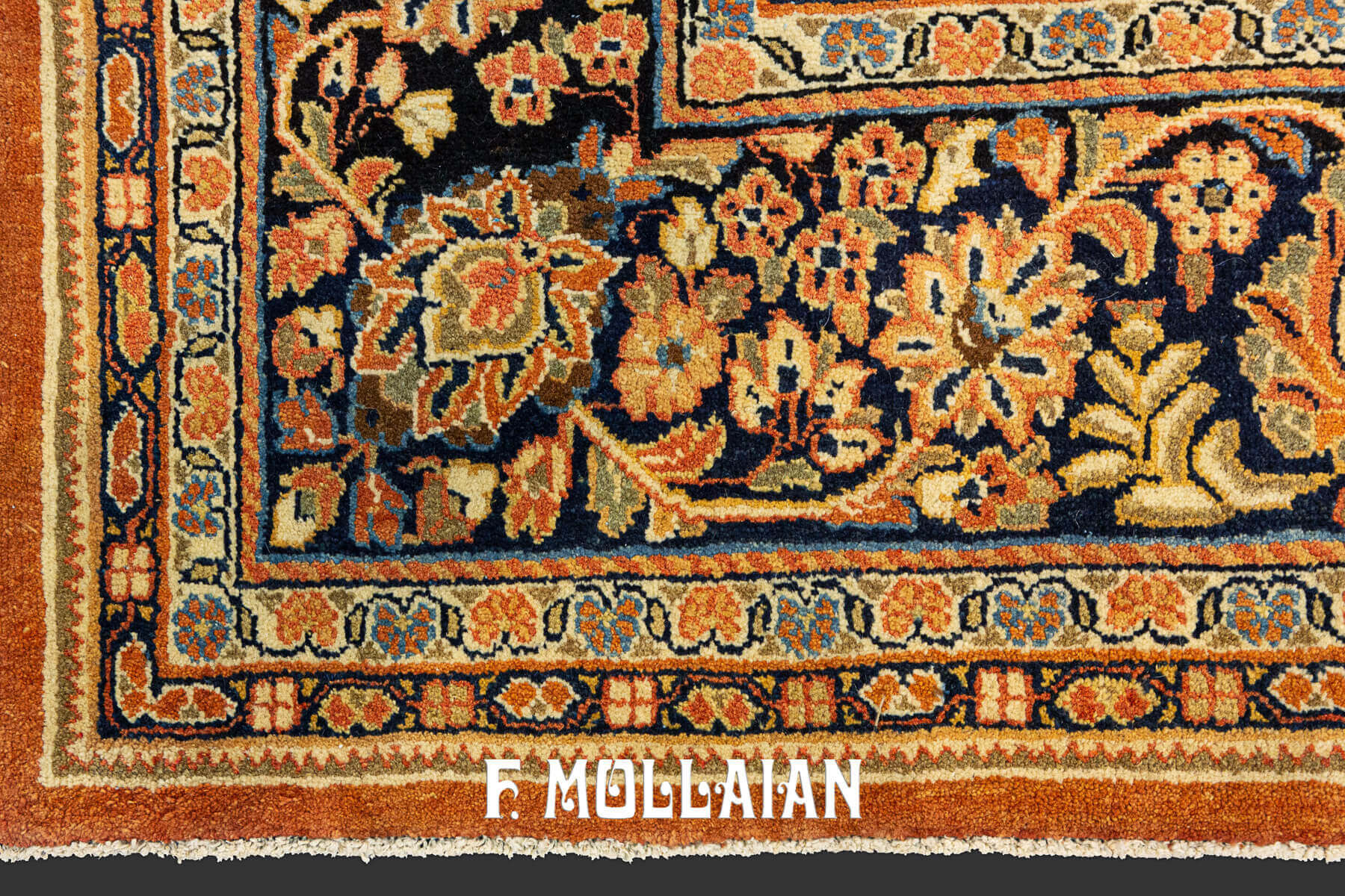 Hand-knotted Floral and All-over Persian Saruk Antique Carpet n°:49622648